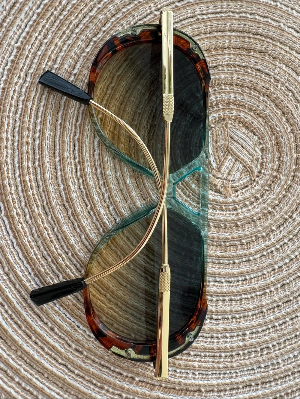 Clear Teal Accent Eyewear Display - Home Accents